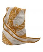 HERMESエルメス）の古着「カレ40」｜ホワイト×オレンジ