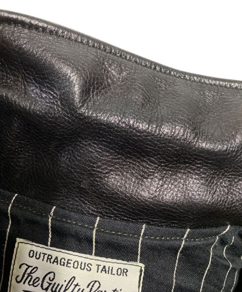 WACKO MARIA（ワコマリア）WACKO MARIA (ワコマリア) レザー切り替えウールシルクジャケット グレー サイズ:Sの古着・服飾アイテム