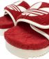 中古・古着 GUCCI (グッチ) adidas (アディダス) GGプラットフォームサンダル レッド サイズ:36：22000円