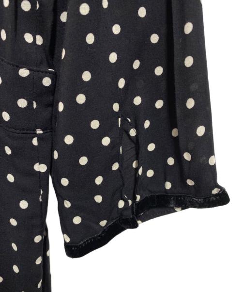 SINME（シンメ）SINME (シンメ) ドットロングシャツワンピース ブラック サイズ:Mの古着・服飾アイテム