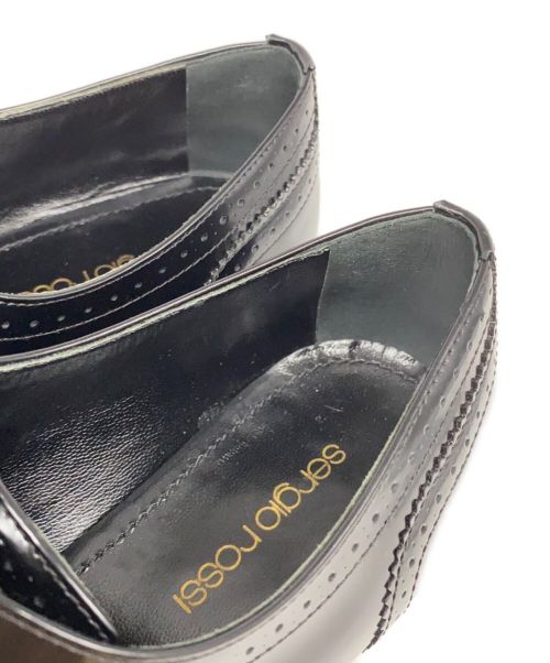 sergio rossi（セルジオロッシ）sergio rossi (セルジオロッシ) レザーシューズ ブラック サイズ:36 1/2の古着・服飾アイテム