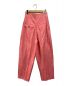 INSCRIRE (アンスクリア) Linen Coating Pegtop Pants ピンク サイズ:38：8000円