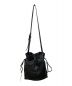 中古・古着 SLOW (スロウ) horse pit draw string shoulder bag ブラック：12000円