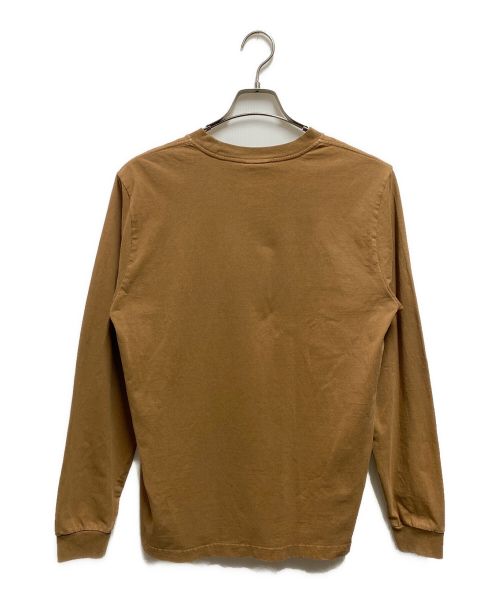 stussy（ステューシー）stussy (ステューシー) PIGMENT DYED LS CREW ブラウン サイズ:Ｓの古着・服飾アイテム