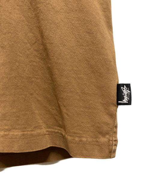 stussy（ステューシー）stussy (ステューシー) PIGMENT DYED LS CREW ブラウン サイズ:Ｓの古着・服飾アイテム