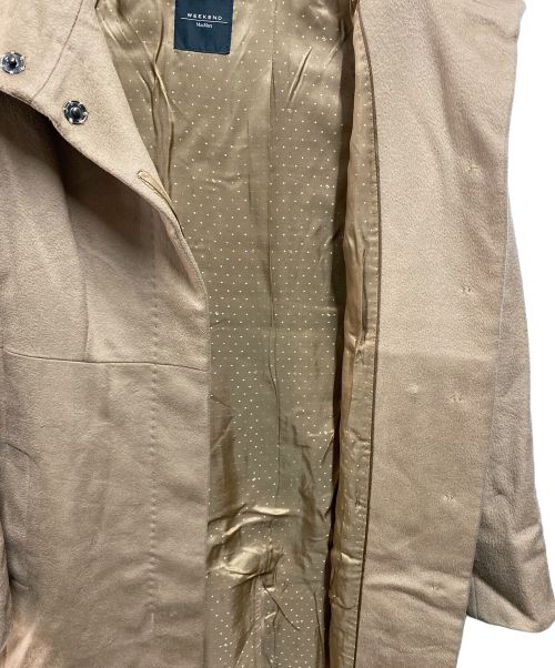 WEEKEND Max Mara（ウィークエンド マックスマーラ）WEEKEND Max Mara (ウィークエンド マックスマーラ) ウールスタンドカラーコート ブラウン サイズ:38の古着・服飾アイテム