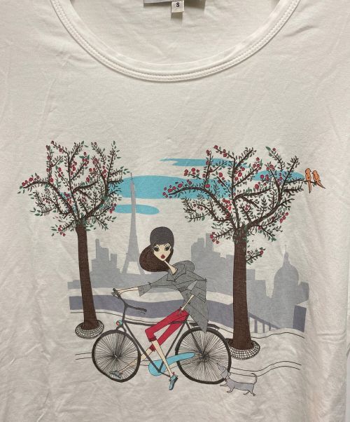 CELINE（セリーヌ）CELINE (セリーヌ) プリントTシャツ ホワイト サイズ:Sの古着・服飾アイテム