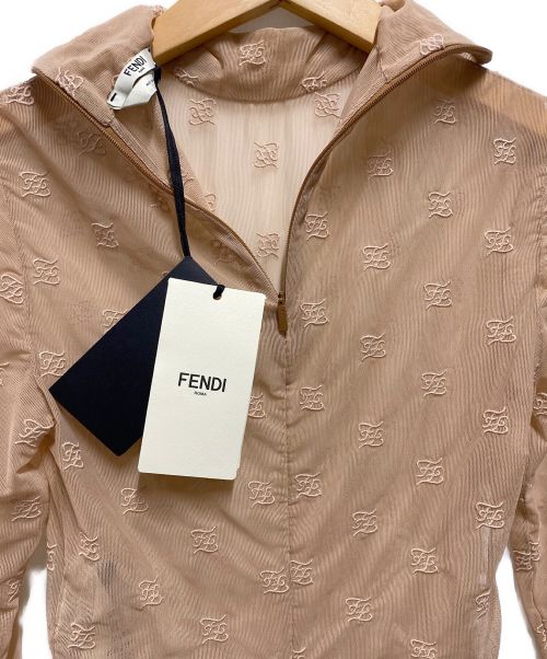 FENDI（フェンディ）FENDI (フェンディ) ボディースーツ ベージュ サイズ:XXSの古着・服飾アイテム