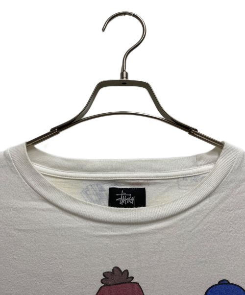 stussy（ステューシー）stussy (ステューシー) 90'sプリントTシャツ ホワイト サイズ:Мの古着・服飾アイテム