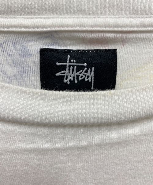 stussy（ステューシー）stussy (ステューシー) 90'sプリントTシャツ ホワイト サイズ:Мの古着・服飾アイテム
