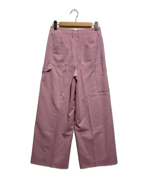 ebure（エブール）ebure (エブール) スーパー140’ｓトロピカル ペインター パンツ パープル サイズ:36の古着・服飾アイテム