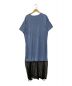 TOGA PULLA (トーガ プルラ) メッシュ切替ワンピース ブルー サイズ:36：6000円
