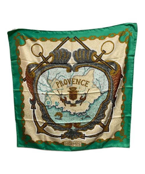 HERMES（エルメス）HERMES (エルメス) カレ90 グリーンの古着・服飾アイテム