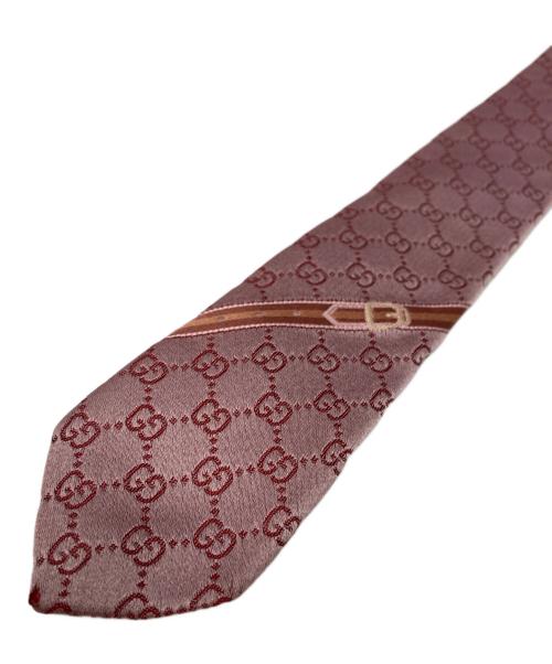 GUCCI（グッチ）GUCCI (グッチ) ネクタイ ピンク サイズ:サイズ詳細参照の古着・服飾アイテム