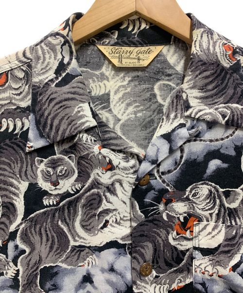 JELADO（ジェラード）JELADO (ジェラード) タイガー総柄アロハシャツ ブラック サイズ:Sの古着・服飾アイテム
