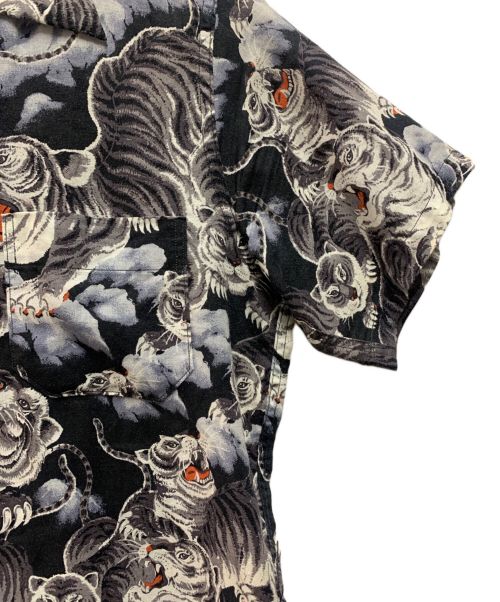 JELADO（ジェラード）JELADO (ジェラード) タイガー総柄アロハシャツ ブラック サイズ:Sの古着・服飾アイテム