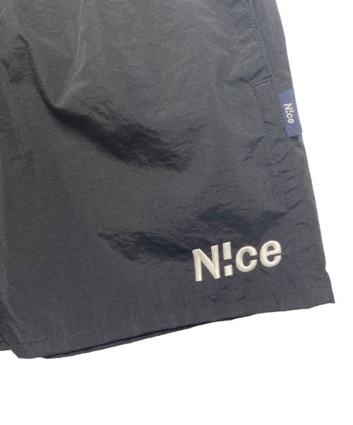 N!ce（ナイス）N!ce (ナイス) Nylon Half Pants ブラック サイズ:Sの古着・服飾アイテム