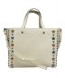 JIMMY CHOO (ジミーチュウ) ペガシスタッズ2WAYバッグ ホワイト：18000円