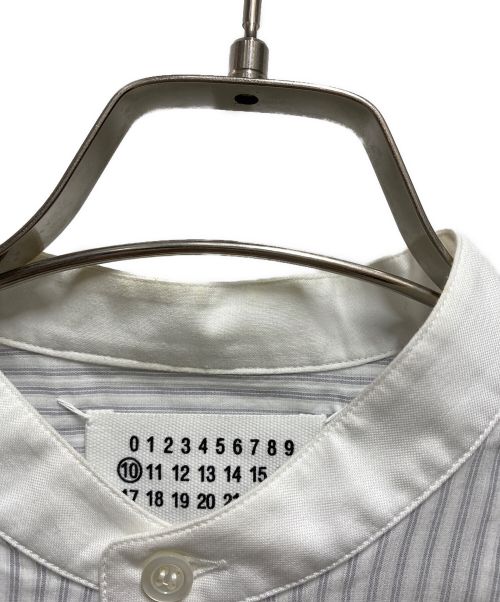Maison Margiela（メゾンマルジェラ）Maison Margiela (メゾンマルジェラ) カラーレス シャツ ノーカラー ホワイト サイズ:38の古着・服飾アイテム