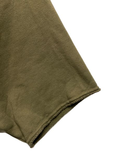 NEW BALANCE（ニューバランス）NEW BALANCE (ニューバランス) tokyo design studio (トーキョーデザインスタジオ) フレンチテリー ショートスリーブ クルーネック オリーブ サイズ:3の古着・服飾アイテム
