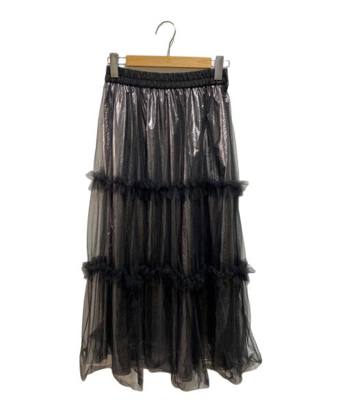 HARE（ハレ）HARE (ハレ) チュールレイヤードスカート ブラック サイズ:FREEの古着・服飾アイテム