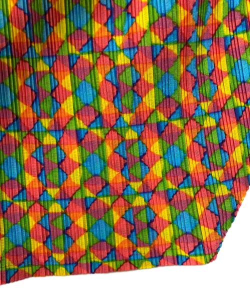 PLEATS PLEASE（プリーツプリーズ）PLEATS PLEASE (プリーツプリーズ) ドルマンプリーツカットソー マルチカラー サイズ:3の古着・服飾アイテム