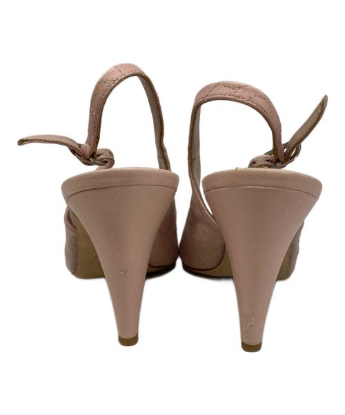 CHANEL（シャネル）CHANEL (シャネル) カメリアキルティングパンプス ピンク サイズ:39Cの古着・服飾アイテム