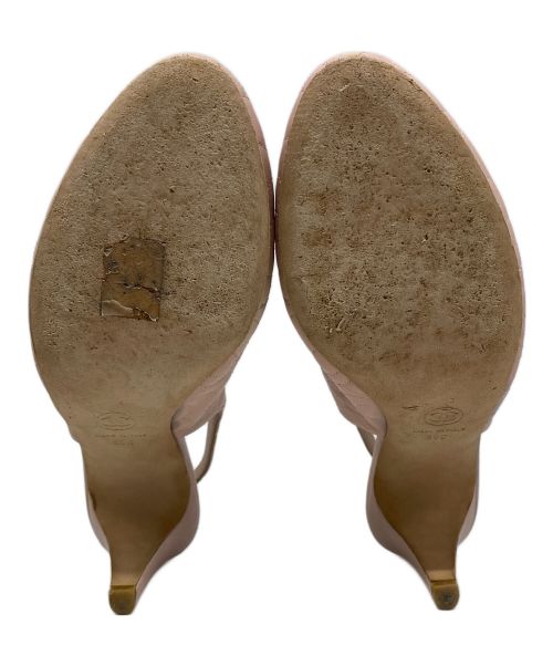 CHANEL（シャネル）CHANEL (シャネル) カメリアキルティングパンプス ピンク サイズ:39Cの古着・服飾アイテム