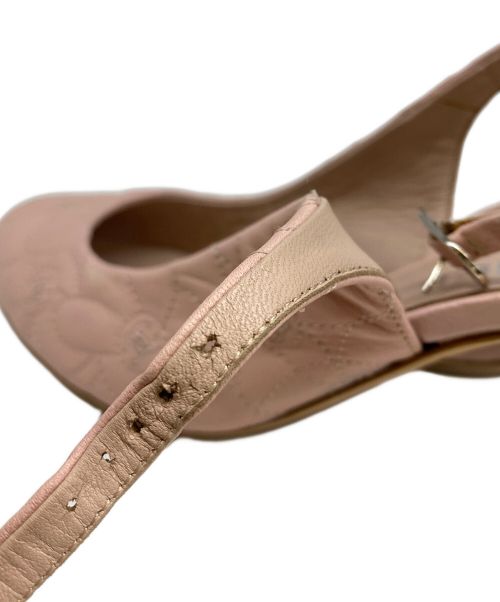 CHANEL（シャネル）CHANEL (シャネル) カメリアキルティングパンプス ピンク サイズ:39Cの古着・服飾アイテム