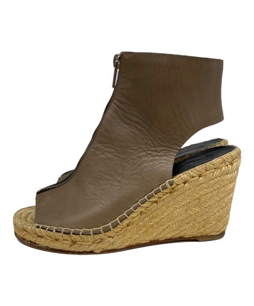 CELINE（セリーヌ）CELINE (セリーヌ) センタージップウェッジソールサンダル ベージュ サイズ:36の古着・服飾アイテム