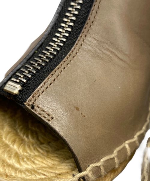 CELINE（セリーヌ）CELINE (セリーヌ) センタージップウェッジソールサンダル ベージュ サイズ:36の古着・服飾アイテム