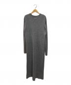 Spick and Spanスピック＆スパン）の古着「リブニットワンピース」｜グレー