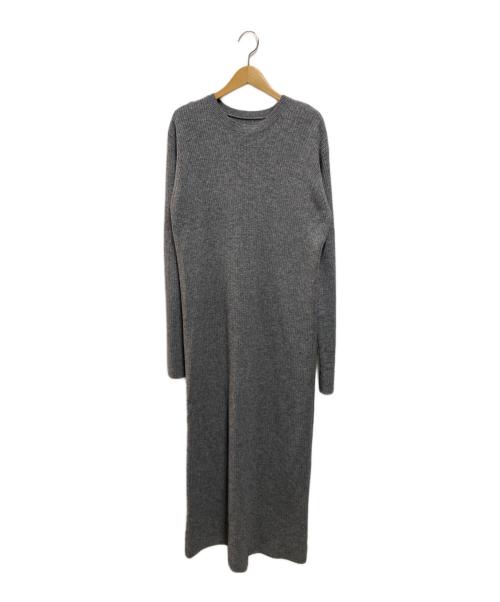 Spick and Span（スピック＆スパン）Spick and Span (スピックアンドスパン) リブニットワンピース グレー サイズ:FREEの古着・服飾アイテム
