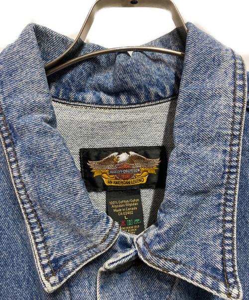 HARLEY-DAVIDSON（ハーレーダビッドソン）HARLEY-DAVIDSON (ハーレーダビッドソン) デニムベスト インディゴ サイズ:Lの古着・服飾アイテム
