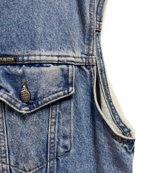 HARLEY-DAVIDSON（ハーレーダビッドソン）HARLEY-DAVIDSON (ハーレーダビッドソン) デニムベスト インディゴ サイズ:Lの古着・服飾アイテム