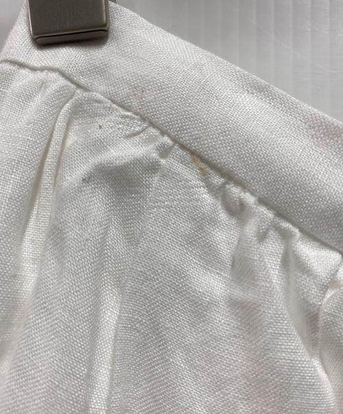 PLAIN PEOPLE（プレインピープル）PLAIN PEOPLE (プレインピープル) リネンレースコンビスカート ホワイト サイズ:3の古着・服飾アイテム