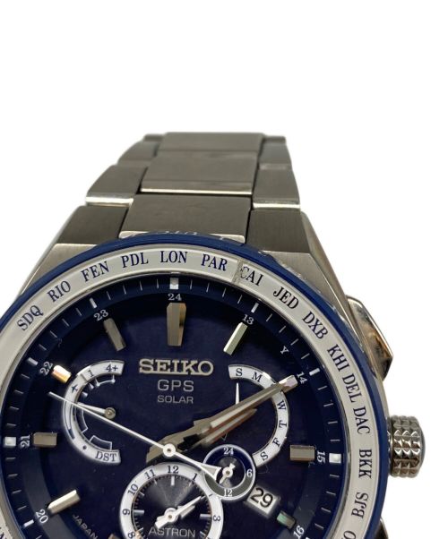 SEIKO（セイコー）SEIKO (セイコー) クロノグラフ ネイビーの古着・服飾アイテム