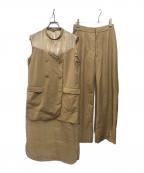 Ameriアメリ）の古着「MEDI JACKET DOCKING SHEER SET UP」｜ベージュ