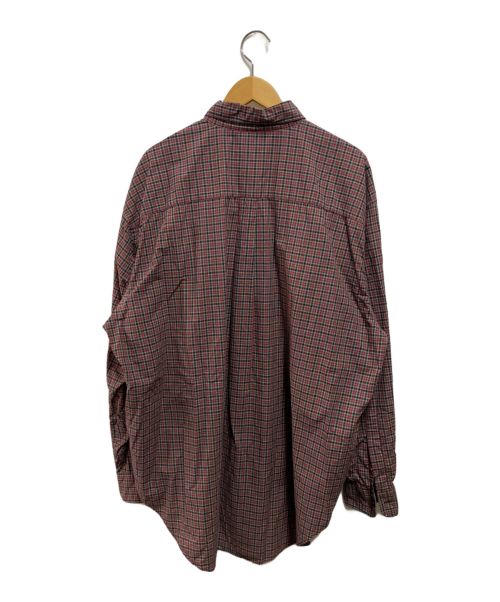 Marvine Pontiak Shirt Makers（マーヴィンポンティアックシャツメイカーズ）Marvine Pontiak Shirt Makers (マーヴィンポンティアックシャツメイカーズ) チェック柄ボタンダウンシャツ レッド サイズ:ONE SIZEの古着・服飾アイテム