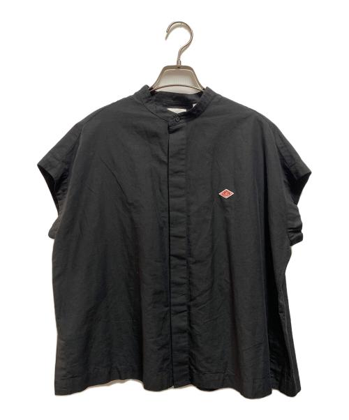 DANTON（ダントン）DANTON (ダントン) コットンリネン スリーブレスシャツ ブラック サイズ:36の古着・服飾アイテム