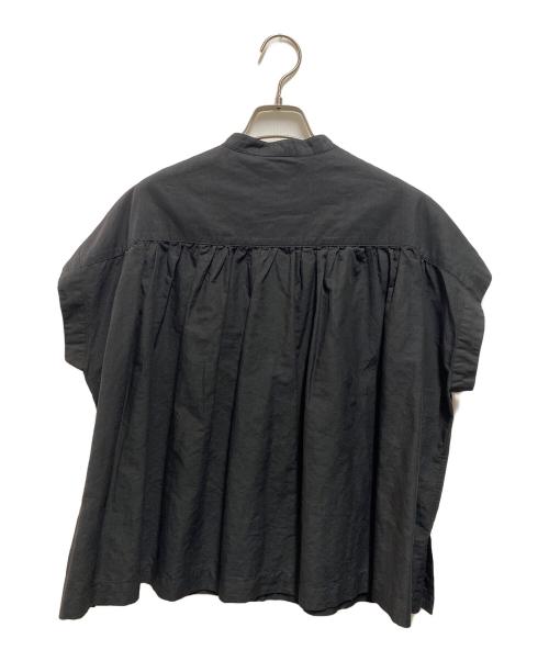 DANTON（ダントン）DANTON (ダントン) コットンリネン スリーブレスシャツ ブラック サイズ:36の古着・服飾アイテム