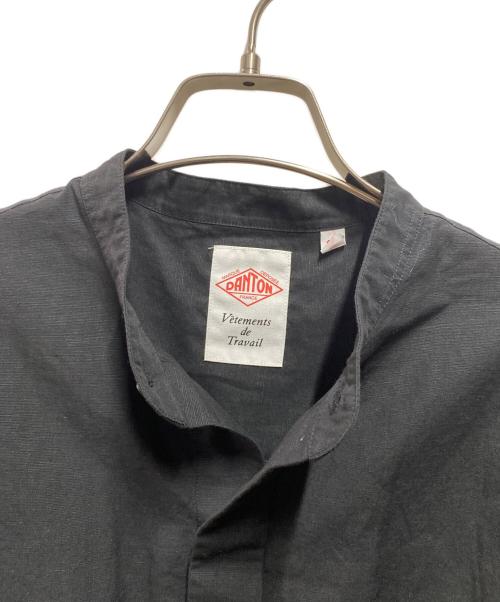 DANTON（ダントン）DANTON (ダントン) コットンリネン スリーブレスシャツ ブラック サイズ:36の古着・服飾アイテム