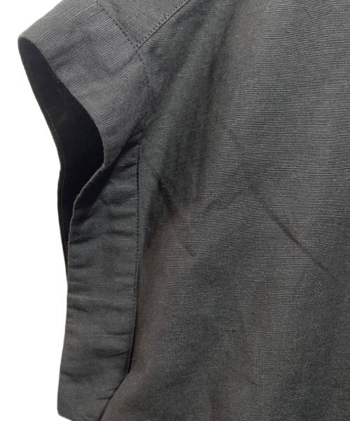 DANTON（ダントン）DANTON (ダントン) コットンリネン スリーブレスシャツ ブラック サイズ:36の古着・服飾アイテム