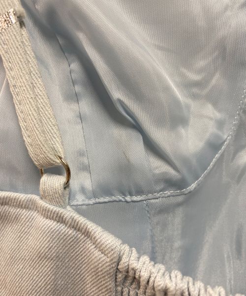 POPPY（ポピー）POPPY (ポピー) SILVER FLOWER DENIM TUNIC スカイブルー サイズ:FREEの古着・服飾アイテム