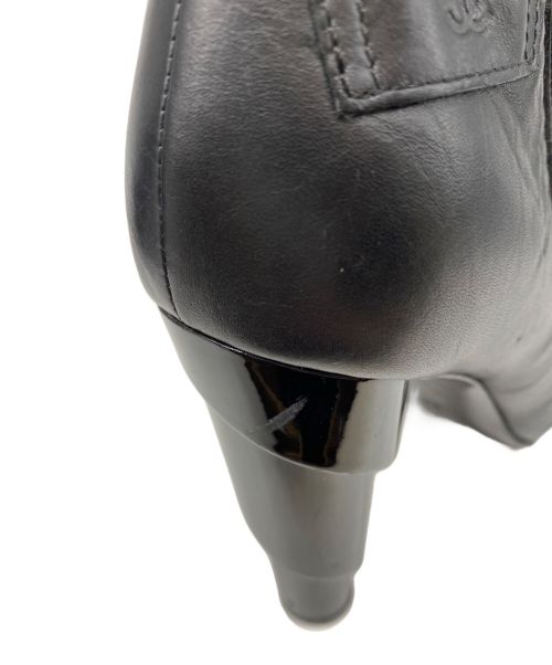 CHANEL（シャネル）CHANEL (シャネル) ヒールブーティ ブラック サイズ:35 1/2の古着・服飾アイテム