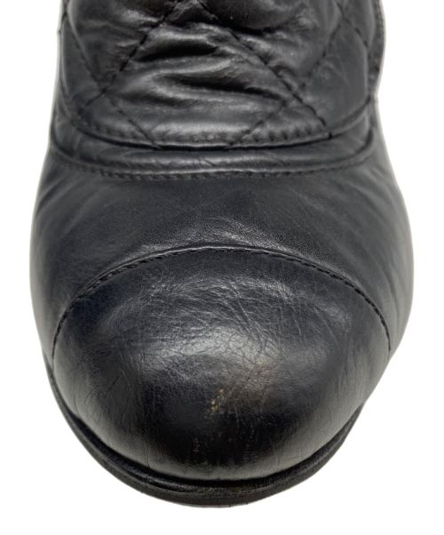 CHANEL（シャネル）CHANEL (シャネル) ヒールブーティ ブラック サイズ:35 1/2の古着・服飾アイテム