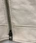 中古・古着 AVIREX (アヴィレックス) AGED LEATHER W-RIDERS JACKET ホワイト サイズ:XL：14000円