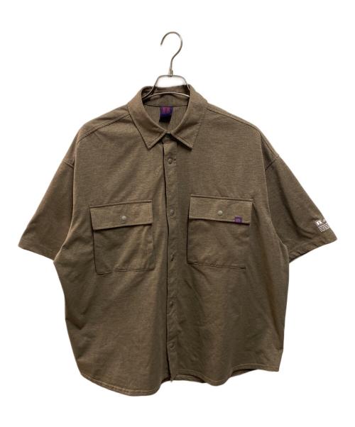 RUSSELL ATHLETIC（ラッセルアスレチック）RUSSELL ATHLETIC (ラッセルアスレチック) JOURNAL STANDARD relume (ジャーナルスタンダード レリューム) 別注 DRI-POWER ワイドシャツ ブラウン サイズ:Lの古着・服飾アイテム