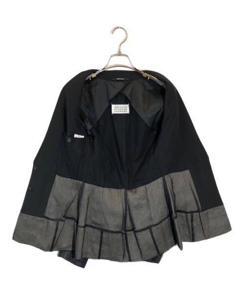 Maison Margiela（メゾンマルジェラ）Maison Margiela (メゾンマルジェラ) 切替テーラードジャケット ブラック サイズ:Mの古着・服飾アイテム