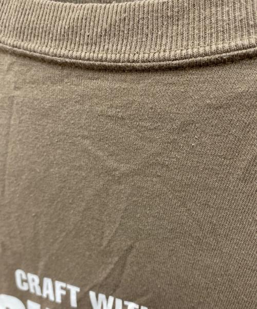 NEIGHBORHOOD（ネイバーフッド）NEIGHBORHOOD (ネイバーフッド) WIND AND SEA (ウィンダンシー) ロゴプリントL/S Tee ブラウン サイズ:XLの古着・服飾アイテム